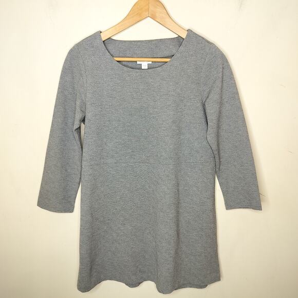 J.Jill Ponte Knit Tunic Stretch 3/4 Sleeve Pullover - Picture 1 of 6